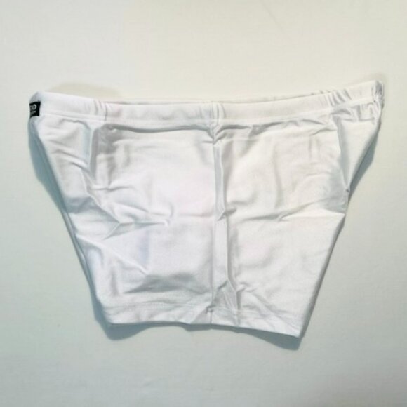 Neptio -Size "Large"  Rio Midcut Swim Trunks - White- Square Cut - Picture 7 of 13